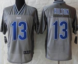 Nike Indianapolis Colts 13 T.Y. Hilton Elite Grey Vapor NFL Jersey Cheap