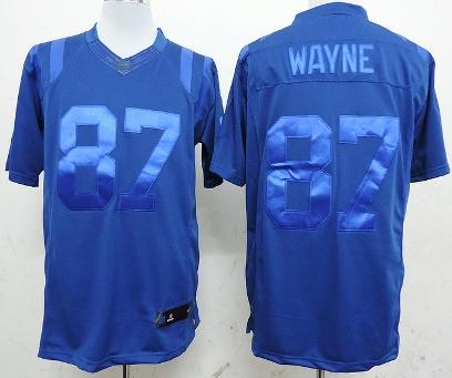 Nike Indianapolis Colts 87 Reggie Wayne Blue Drenched Limited NFL Jersey Cheap