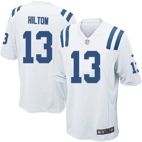 Nike Indianapolis Colts 13 T.Y. Hilton White Elite NFL Jerseys Cheap