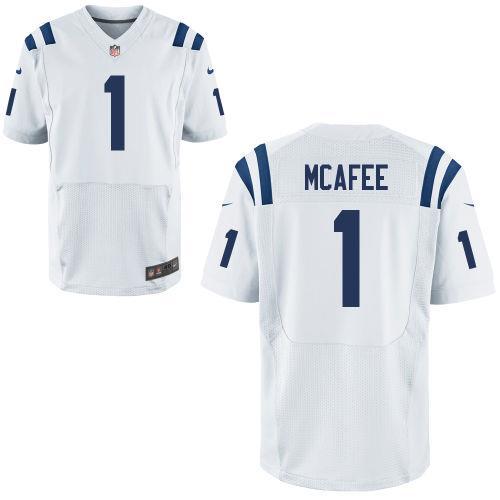 Nike Indianapolis Colts 1 Pat McAfee White Elite NFL Jerseys Cheap