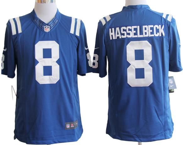 Nike Indianapolis Colts 8 Matt Hasselbeck Blue LIMITED NFL Jerseys Cheap