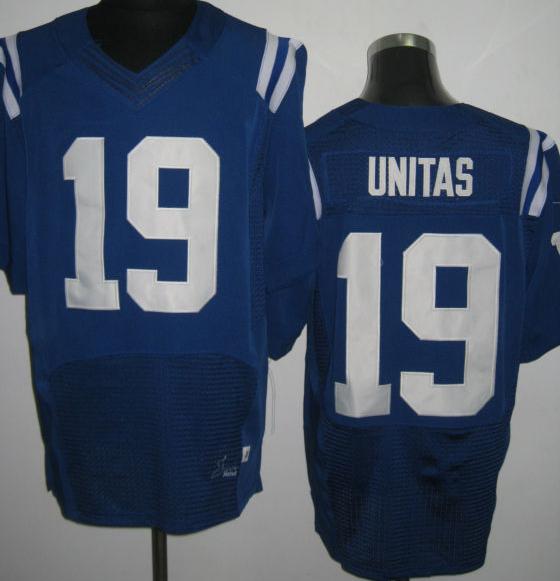 Nike Indianapolis Colts 19 Johnny Unitas Blue Elite NFL Jerseys Cheap
