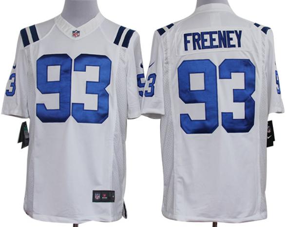 Nike Indianapolis Colts 93# Dwight Freeney White Game LIMITED NFL Jerseys Cheap