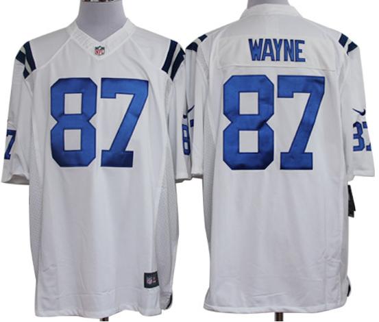 Nike Indianapolis Colts 87 Reggie Wayne White Game LIMITED NFL Jerseys Cheap