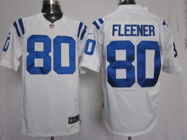Nike Indianapolis Colts 80 Fleener White Game NFL Jerseys Cheap
