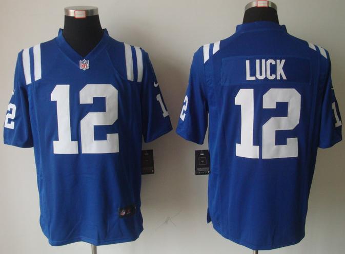 Nike Indianapolis Colts #12 Andrew Luck Blue Game Nike NFL Jerseys Cheap
