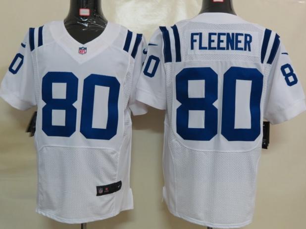 Nike Indianapolis Colts 80 Fleener White Elite NFL Jerseys Cheap