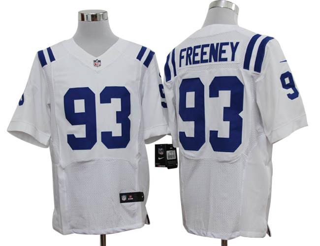 Nike Indianapolis Colts 93# Dwight Freeney White Elite Nike NFL Jerseys Cheap