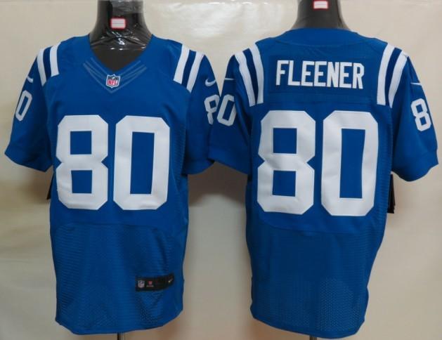 Nike Indianapolis Colts 80 Fleener Blue Elite NFL Jerseys Cheap