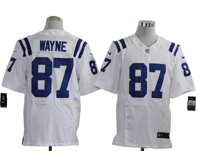 Nike Indianapolis Colts 87 Reggie Wayne White Elite Nike NFL Jerseys Cheap