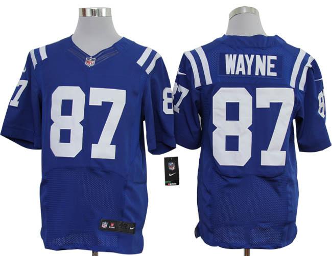 Nike Indianapolis Colts 87 Reggie Wayne Blue Elite Nike NFL Jerseys Cheap