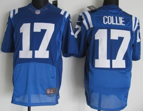 Nike Indianapolis Colts 17 Austin Collie Blue Elite Nike NFL Jerseys Cheap