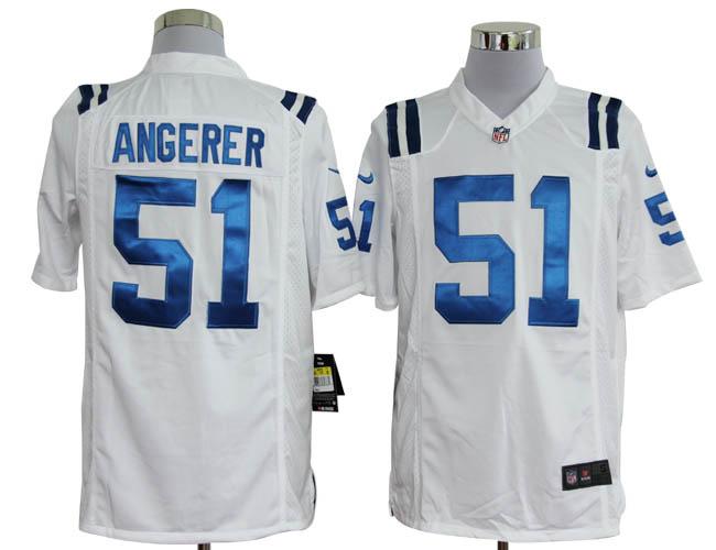 Nike Indianapolis Colts 51# Pat Angerer White Game Nike NFL Jerseys Cheap