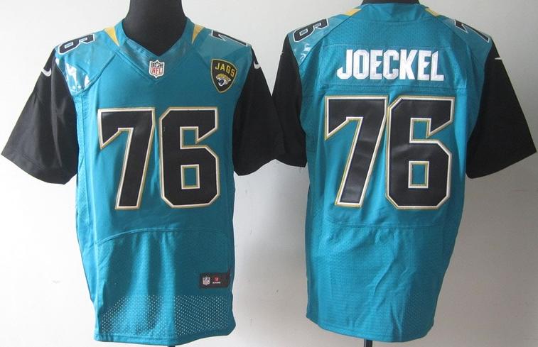 Nike Jacksonville Jaguars 76 Luke Joeckle Blue Elite NFL Football Jerseys 2013 New Style Cheap