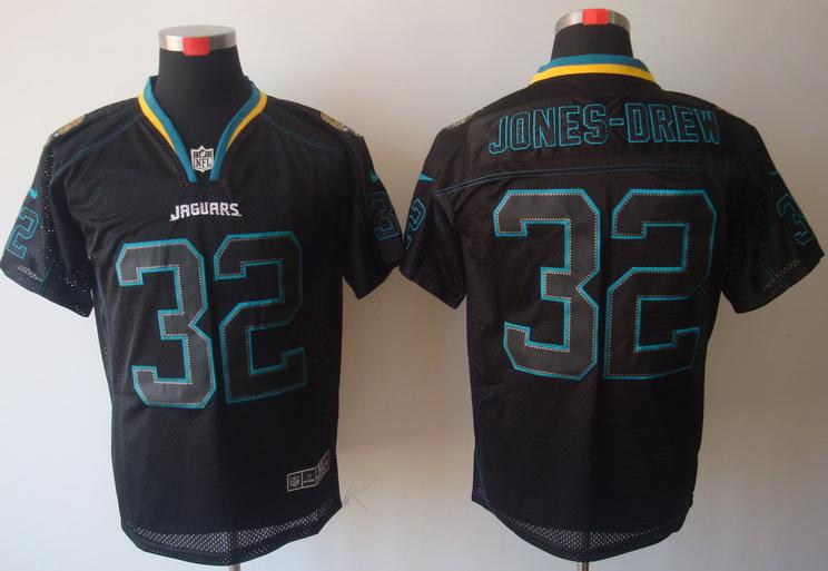 Nike Jacksonville Jaguars 32# Maurice Jones-Drew Lights Out Black Elite NFL Jerseys Cheap