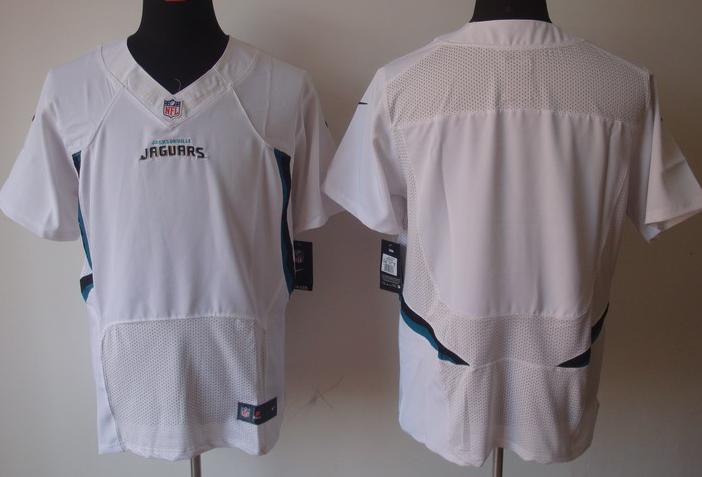 Nike Jacksonville Jaguars Blank White Elite NFL Jerseys Cheap