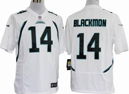 Nike Jacksonville Jaguars 14# Justin Blackmon White Game Nike NFL Jerseys Cheap