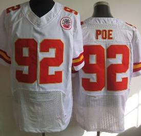 Nike Kansas City Chiefs 92 Dontari Poe Elite White NFL Jerseys Cheap