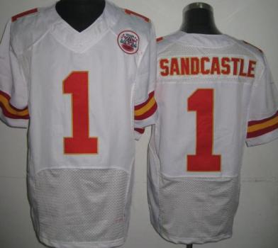 Nike Kansas City Chiefs 1 Sandcastle White Elite NFL Jerseys Cheap