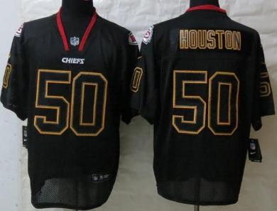 Nike Kansas City Chiefs 50 Justin Houston Lights Out Black NFL Jerseys Cheap