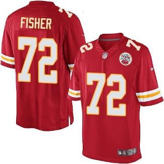 Nike Kansas City Chiefs 72 Eric Fisher Red Limited NFL Jerseys Cheap