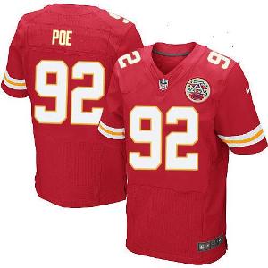 Nike Kansas City Chiefs #92 Dontari Poe Elite Red Team NFL Jerseys Cheap
