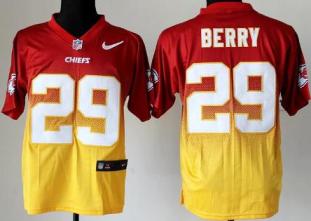 Nike Kansas City Chiefs 29# Eric Berry Red Gold Drift Fashion II Elite NFL Jerseys Cheap