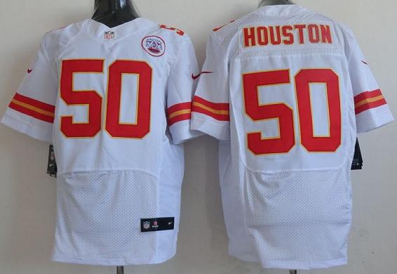Nike Kansas City Chiefs 50 Justin Houston White Elite Nike NFL Jerseys Cheap