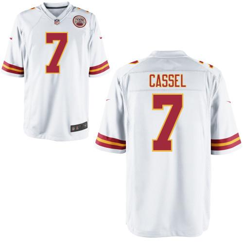 Nike Kansas City Chiefs 7 Matt Cassel White Game NFL Jerseys Cheap