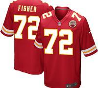 Nike Kansas City Chiefs 72 Eric Fisher Red Game NFL Jerseys Cheap