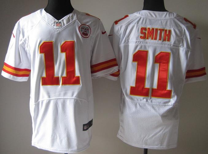 Nike Kansas City Chiefs #11 Alex Smith White Elite NFL Jerseys Cheap