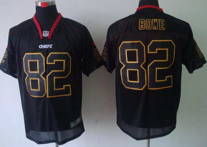 Nike Kansas City Chiefs 82# Dwayne Bowe Lights Out Black Elite NFL Jerseys Cheap
