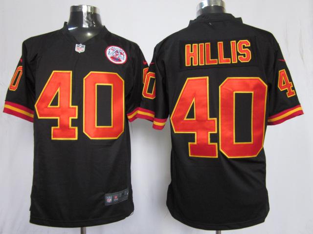 Nike Kansas City Chiefs 40 Peyton Hillis Black Game Nike NFL Jerseys Cheap