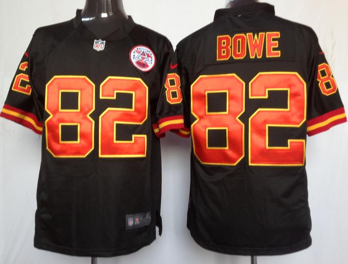 Nike Kansas City Chiefs 82# Dwayne Bowe Black Game Nike NFL Jerseys Cheap