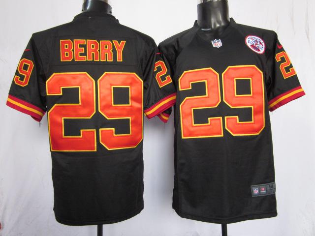 Nike Kansas City Chiefs 29# Eric Berry Black Game Nike NFL Jerseys Cheap