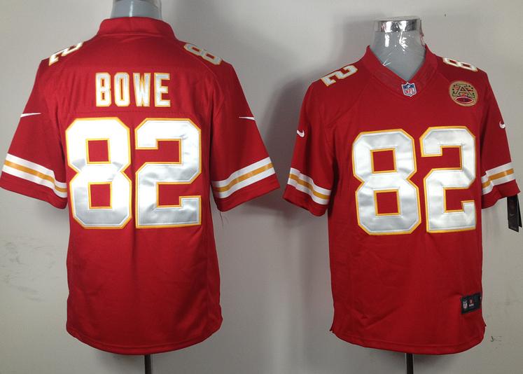 Nike Kansas City Chiefs 82# Dwayne Bowe Red Game LIMITED NFL Jerseys Cheap