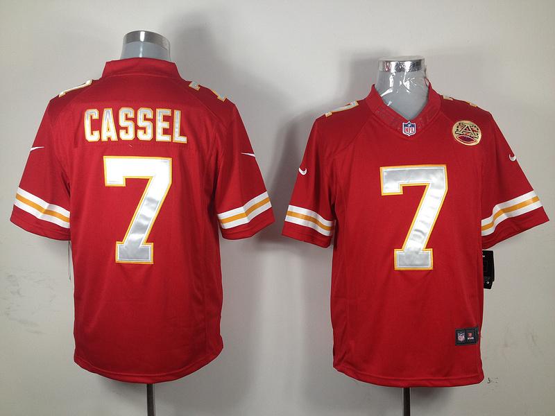 Nike Kansas City Chiefs 7# Matt Cassel Red Game LIMITED NFL Jerseys Cheap
