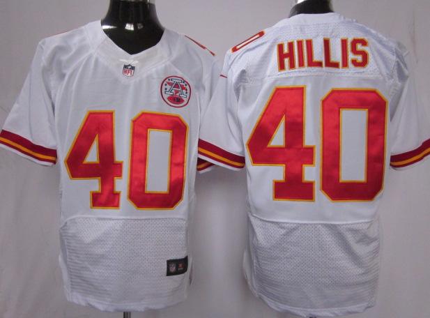 Nike Kansas City Chiefs 40 Peyton Hillis White Elite Nike NFL Jerseys Cheap