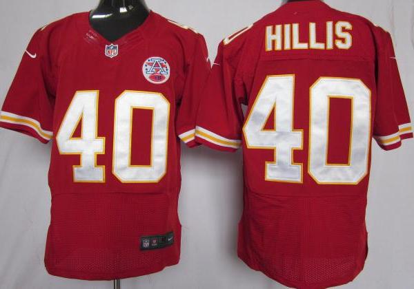 Nike Kansas City Chiefs 40 Peyton Hillis Elite Red Nike NFL Jerseys Cheap