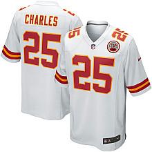 Nike Kansas City Chiefs 25# Jamaal Charles White Nike NFL Jerseys Cheap