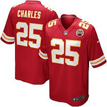 Nike Kansas City Chiefs 25# Jamaal Charles Red Nike NFL Jerseys Cheap