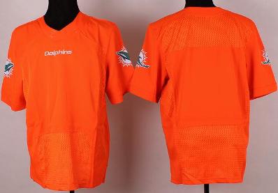 Nike Miami Dolphins Blank Orange Elite NFL Jerseys Cheap