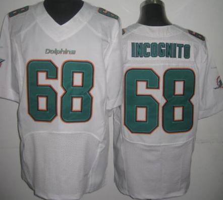 Nike Miami Dolphins 68 Richie Incognito White Elite NFL Jerseys 2013 New Style Cheap