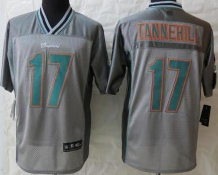 Nike Miami Dolphins 17 Ryan Tannehill Elite Grey Vapor NFL Jersey Cheap