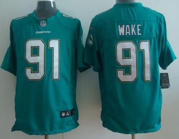 Nike Miami Dolphins 91 Cameron Wake Green Game NFL Jerseys 2013 New Style Cheap