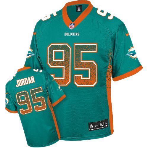 Nike Miami Dolphins 95 Dion Jordan Aqua Green Drift Fashion Elite NFL Jerseys Cheap