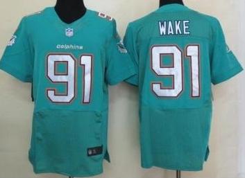 Nike Miami Dolphins 91 Cameron Wake Green Elite NFL Jerseys 2013 New Style Cheap
