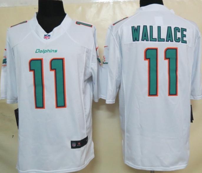 Nike Miami Dolphins 11 Mike Wallace White Limited NFL Jerseys 2013 New Style Cheap