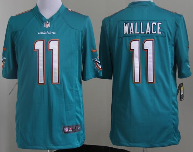 Nike Miami Dolphins 11 Mike Wallace Green Game NFL Jerseys 2013 New Style Cheap