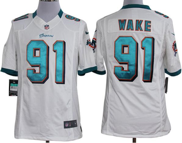 Nike Miami Dolphins 91 Cameron Wake White Game LIMITED NFL Jerseys Cheap
